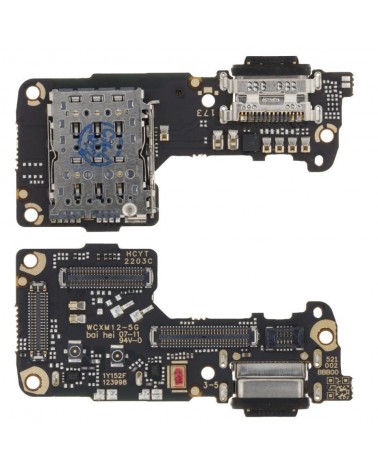 Flex Charging Connector and Sim Reader for Xiaomi Mi 12