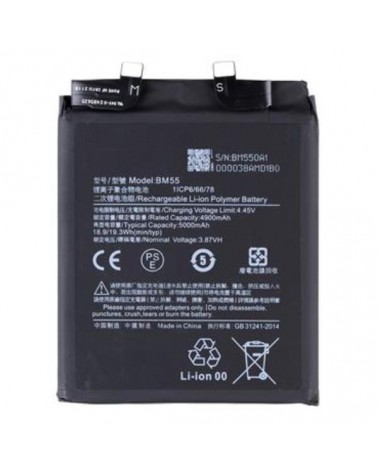 Bateria BM55 de 5000 mAh para Xiaomi Mi 11 Ultra Mi 11 Pro