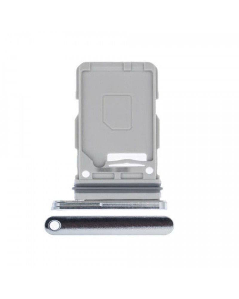 Single Sim Tray Or Holder For Samsung Galaxy S21 Ultra 5G G998 - Silver