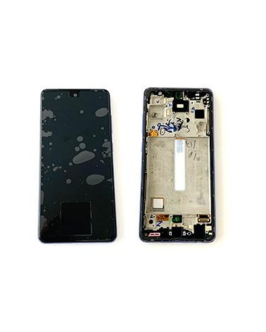 LCD e ecrã tátil com moldura roxo / roxo para Samsung Galaxy A52s 5G A528B Service Pack