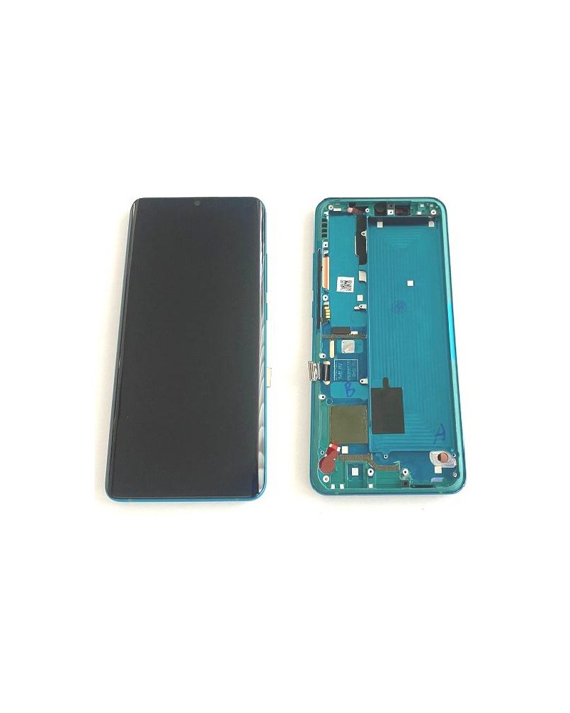 LCD e ecrã tátil com moldura verde para Xiaomi Mi Note 10 Xiaomi Mi Note 10 Lite Xiaomi Mi Note 10 Pro