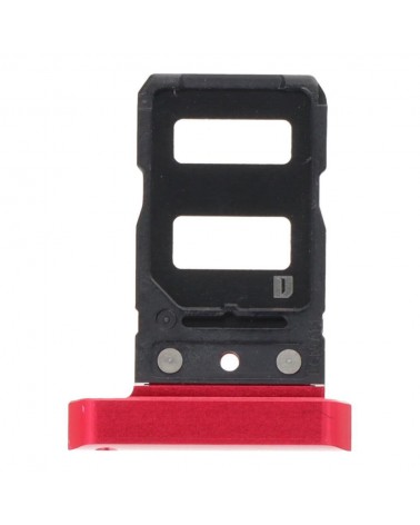 Dual Sim Tray or Holder for Asus Rog Phone 5s - Red