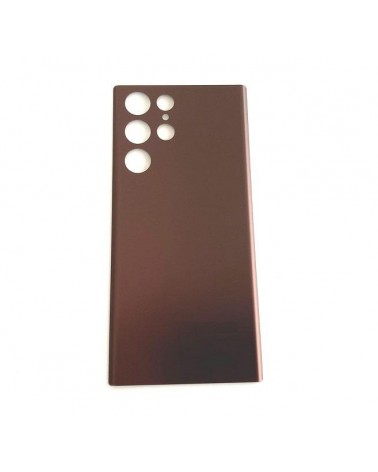 Rear Battery Cover For Samsung Galaxy S22 Ultra SM-S908 SM-S908 - Brown