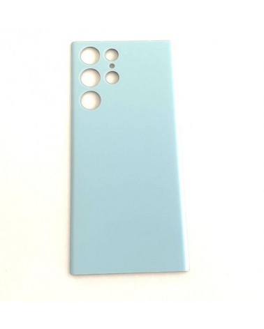 Tapa Trasera De Bateria Para Samsung Galaxy S22 Ultra SM-S908 - Azul Claro