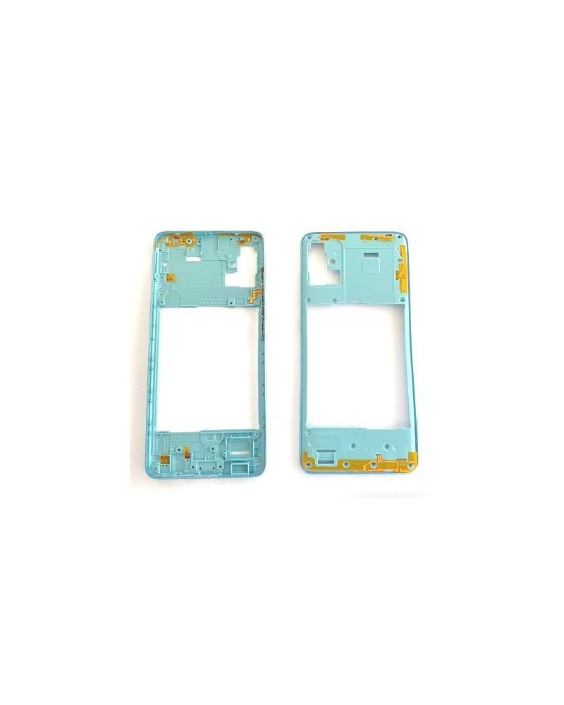 Capa central para Samsung Galaxy A51 A515 A515F - Azul