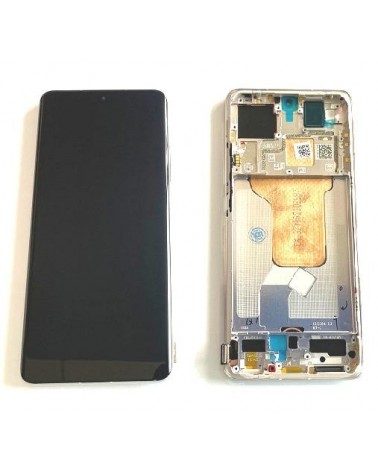 LCD and Touch Screen with Gold Frame for Xiaomi Mi 12