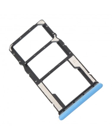 Dual Sim Holder for Xiaomi Redmi 10C 220333QBI - Blue