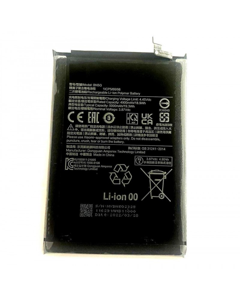 Batería BN5G para Xiaomi Redmi 10C De 5000mAh