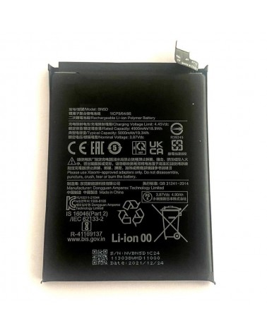 5000 mAh BN5D Battery for Xiaomi Redmi Note 11 4G Redmi Note 11S