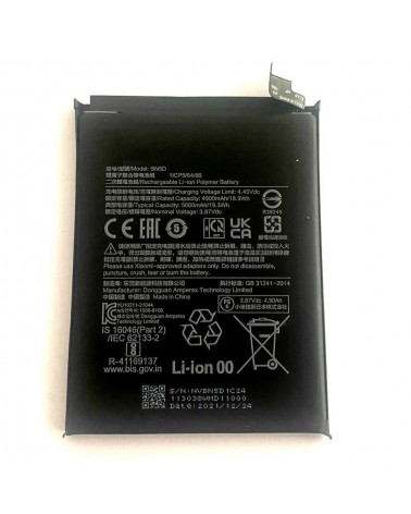 Bateria BN5D Para Xiaomi Redmi Note 11 4G   Redmi Note 11S de 5000 mAh