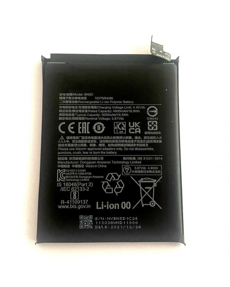 5000 mAh BN5D Battery for Xiaomi Redmi Note 11 4G Redmi Note 11S