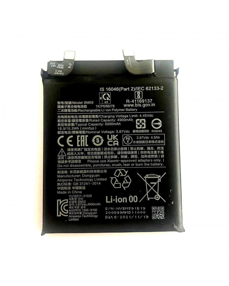 Batería BM59 para Xiaomi Mi11T Mi 11T De 5000mAh