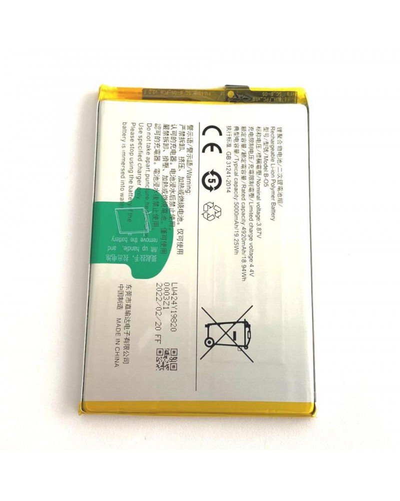 Battery B-O5 for Vivo Y20 / Y20i / Y20s V2072 V2038 / Y30 - 5000mAh