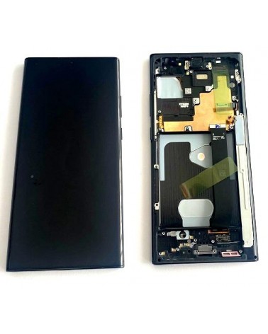 Pantalla LCD y Tactil con Marco Negro para Samsung Galaxy Note 20 Ultra 4G N985   Note 20 Ultra 5G N986   Service Pack  