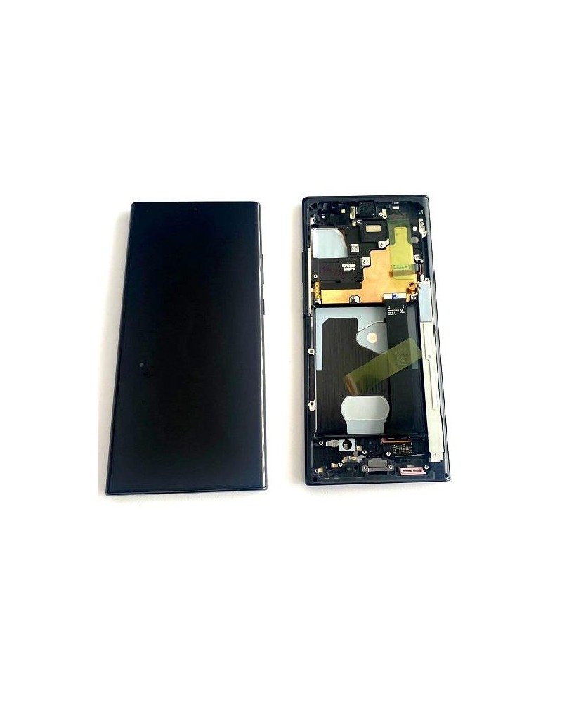 LCD e ecrã tátil com moldura preta para Samsung Galaxy Note 20 Ultra 4G N985 Note 20 Ultra 5G N986 Service Pack