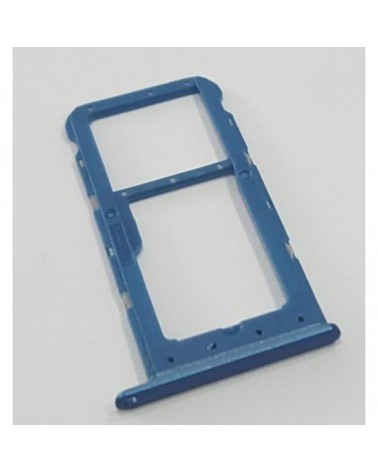 Sim Sd Tray Holder For Huawei P Smart - Blue