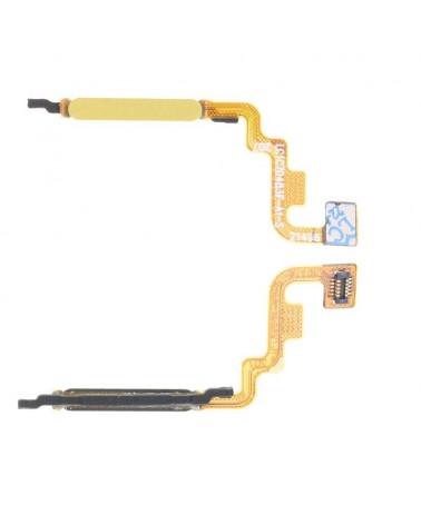 Impressão digital do botão Home Flex para Xiaomi Redmi Note 11 4G Redmi Note 11S Poco M4 Pro 4G - Amarelo