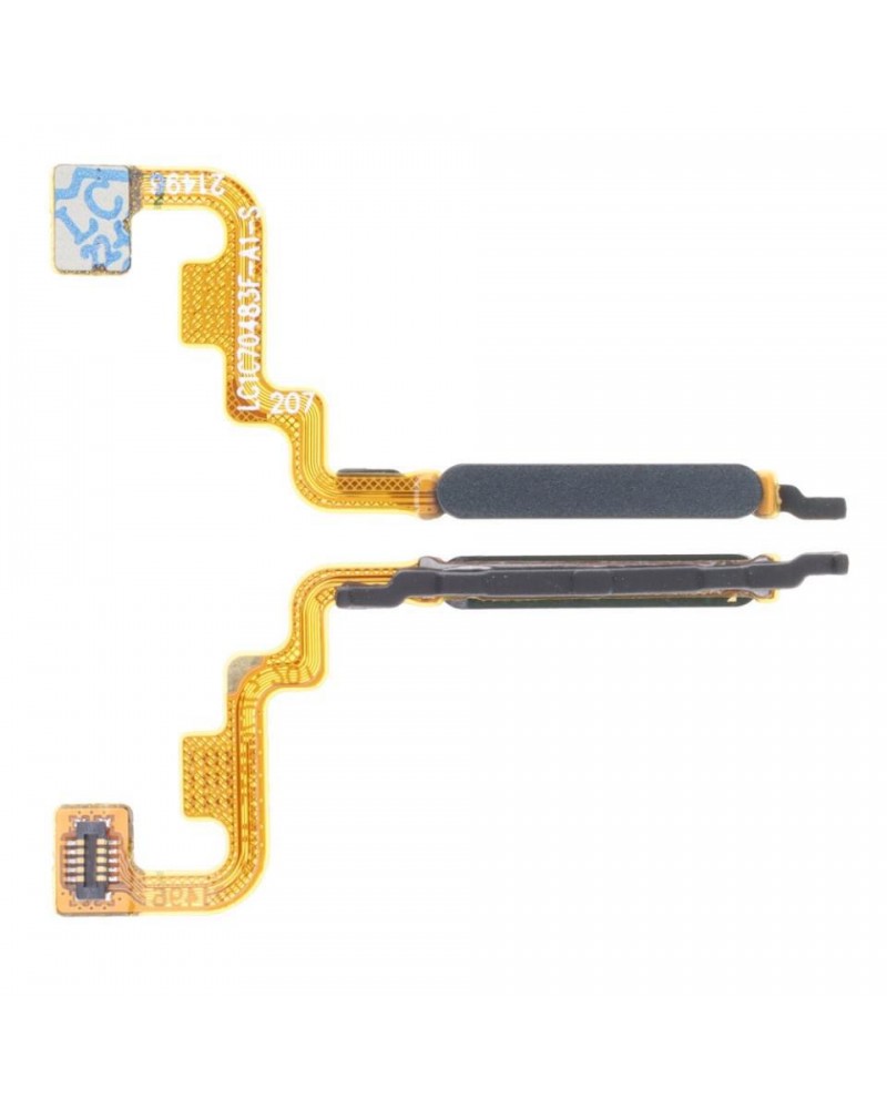 Impressão digital do botão Home Flex para Xiaomi Redmi Note 11 4G Redmi Note 11S Poco M4 Pro 4G - Preto