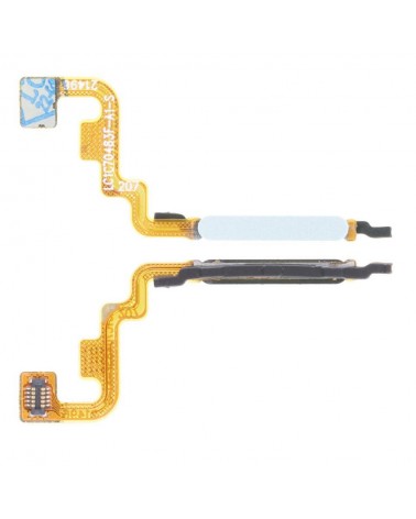 Impressão digital do botão Home Flex para Xiaomi Redmi Note 11 4G Redmi Note 11S Poco M4 Pro 4G - Branco Prata