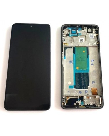 LCD e ecrã tátil com moldura preta para Xiaomi Redmi Note 11 Pro Plus 5G