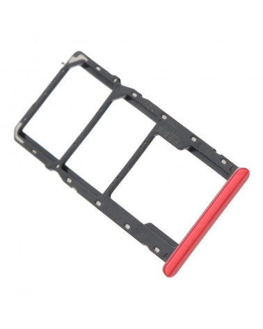 Suporte para Sim para Realme C3 - Vermelho