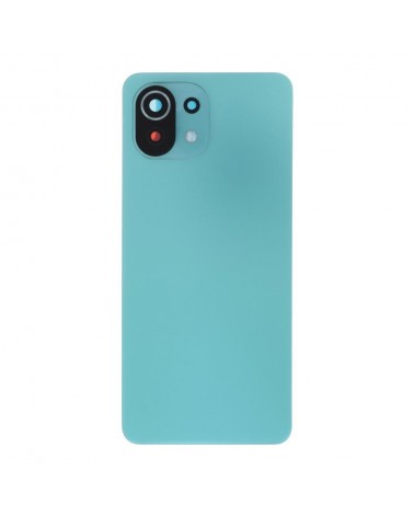 Capa traseira da bateria para Xiaomi Mi 11 Lite 5G M2101K9G - Com lente - Verde