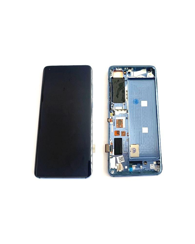 Pantalla LCD y Tactil con Marco Azul para Xiaomi Mi 10   Xiaomi Mi 10 Pro   Version C  