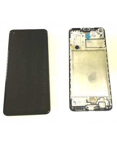 Pantalla LCD y Tactil con Marco para Samsung Galaxy A21S A217 A217F   Service Pack  