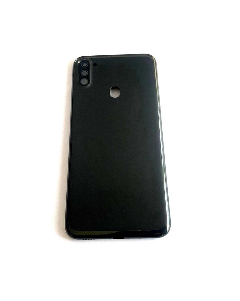 Back Cover and Lens or Camera Glass for Samsung Galaxy A11 A115 A115F - Black