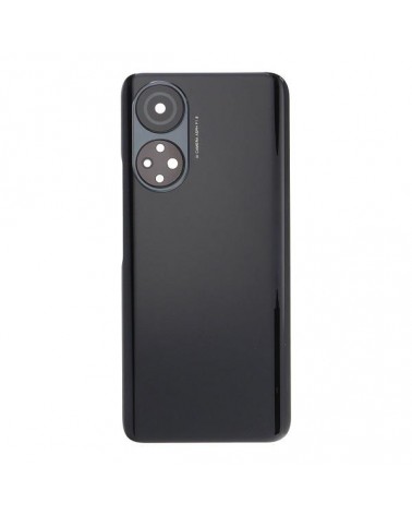 Rear Cover and Lens or Camera Glass for Honor X7 CMA-LX2 - Black