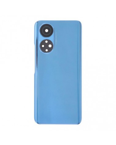 Rear Cover and Lens or Camera Glass for Honor X7 CMA-LX2 - Blue