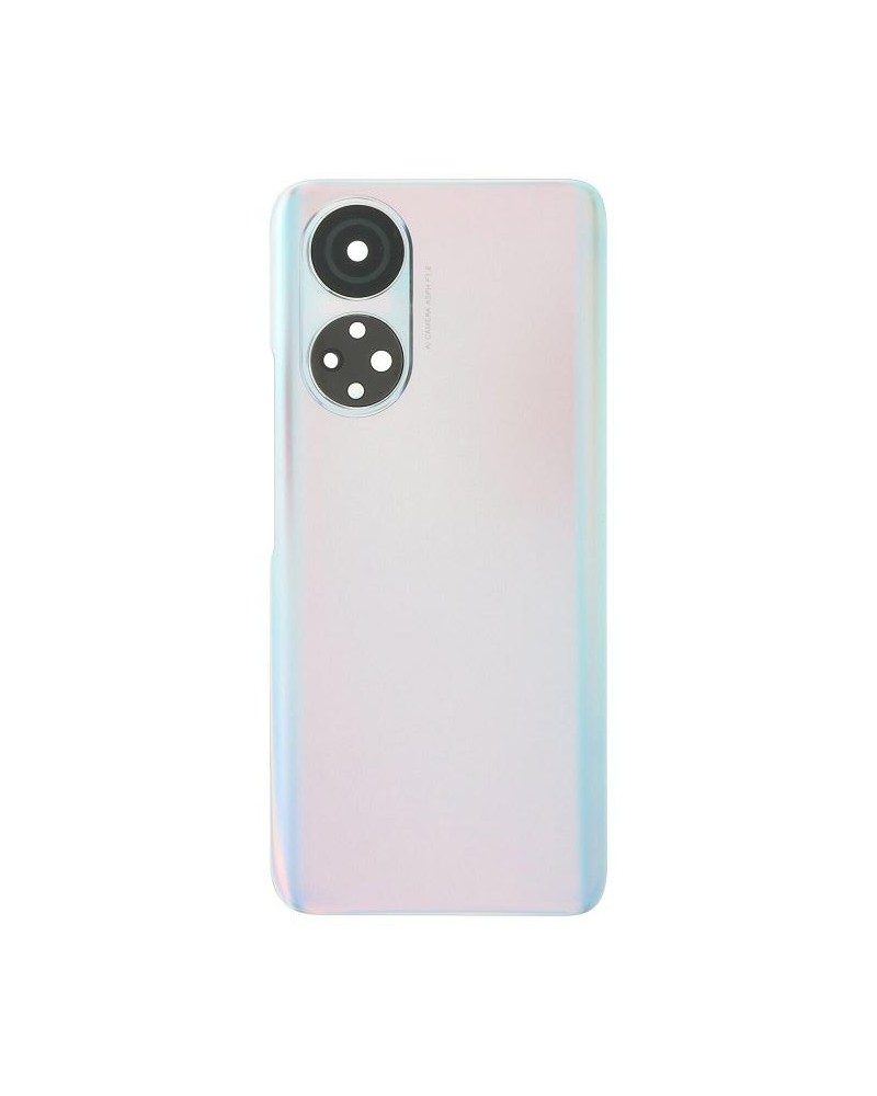 Back Cover and Lens or Camera Glass for Honor X7 CMA-LX2 - Silver