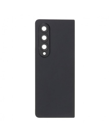 Back Cover and Lens or Camera Glass for Samsung Z Fold 4 F936 F936B - Black