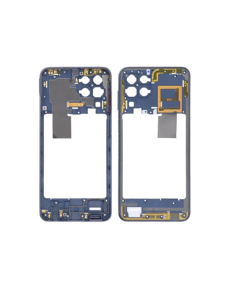 Capa ou moldura central para Samsung Galaxy M33 5G M336 M336B - Azul