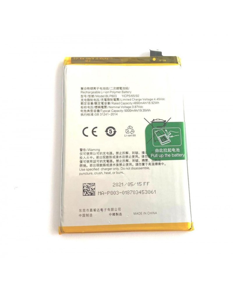 BLP803 Battery For Realme 7i Oppo A53 2020 V3 V3 V3 5G A73 2020 5000 mAh