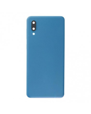 Back Cover and Lens or Camera Glass for Samsung A02 A022 - Blue