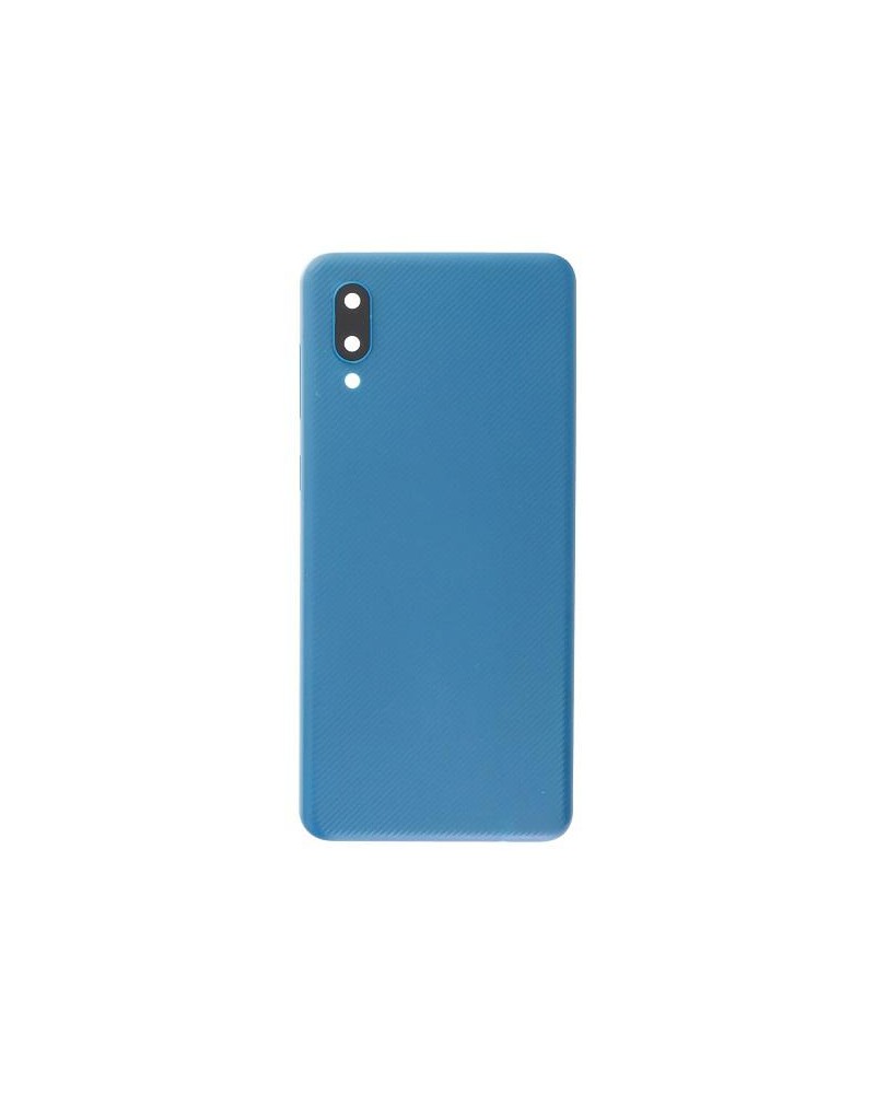 Back Cover and Lens or Camera Glass for Samsung A02 A022 - Blue