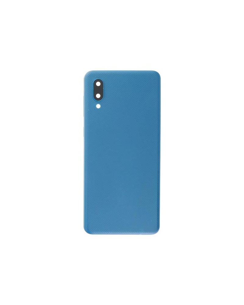 Tapa Trasera y Lente o Cristal de Camara para Samsung A02 A022 - Azul