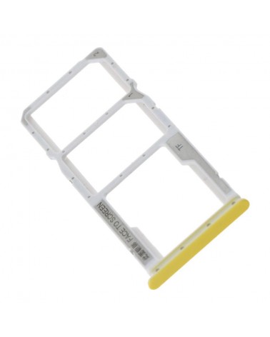 Suporte para Sim Tray ou Sim Holder para Xiaomi Poco M5 - Amarelo