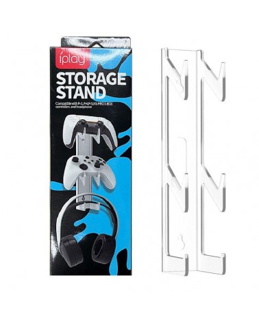 Suporte de parede para controlador PS4 PS5 Xbox PS4 e suporte para auscultadores