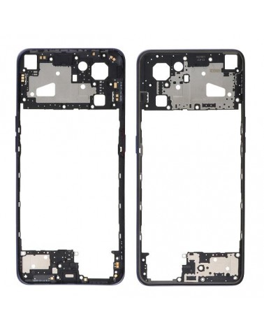 Central Frame with Buttons for Oppo Find X5 Lite CPH2371 - Black