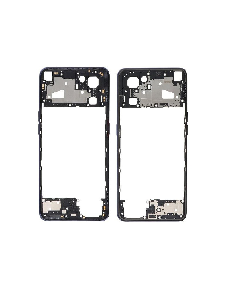 Central Frame with Buttons for Oppo Find X5 Lite CPH2371 - Black