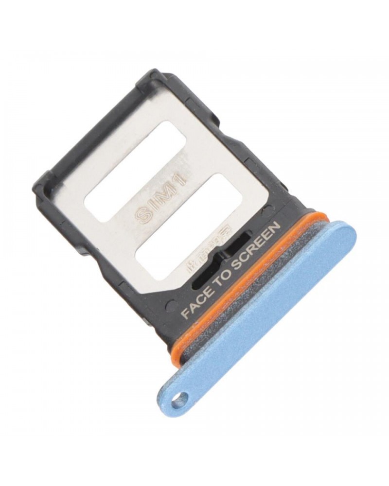 Suporte para cartão SIM para Xiaomi Poco X4 GT 22041216G - Azul