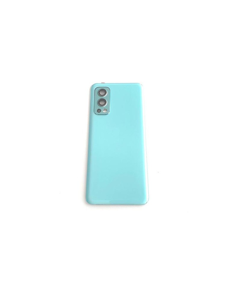 Tapa Trasera de Bateria con Lente para OnePlus Nord 2 DN2101  DN2103 - Azul Verdoso