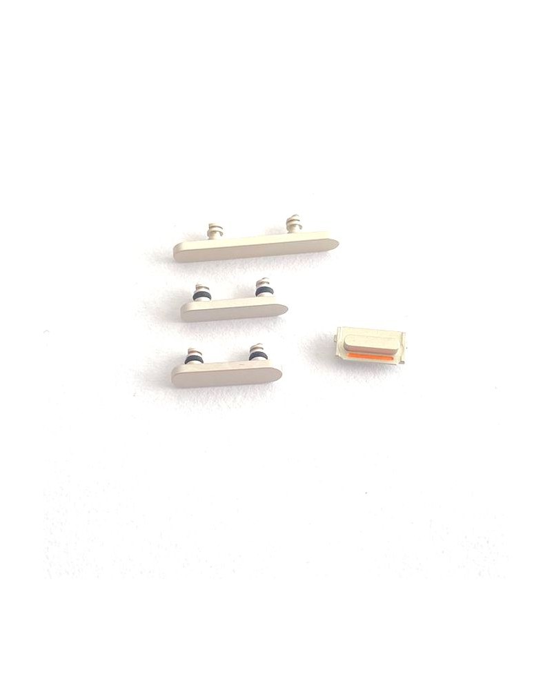 Volume Button Set Sound-Silent & Power Buttons for iPhone 14 Iphone 14 Plus - White