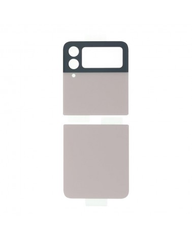 Conjunto de tampa traseira da bateria para Samsung Galaxy Z Flip 4 F721 - Dourado