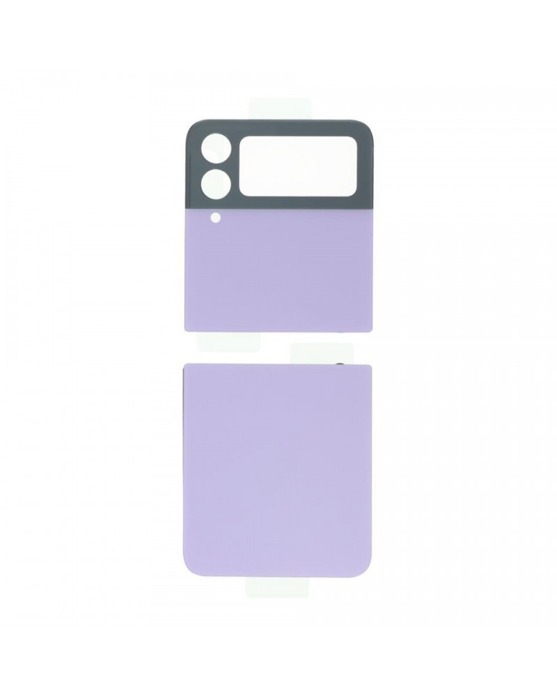 Conjunto de tampa traseira da bateria para Samsung Galaxy Z Flip 4 F721 - Lilás