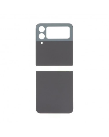 Conjunto de tampa traseira da bateria para Samsung Galaxy Z Flip 4 F721 - Preto