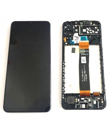 LCD e ecrã tátil com moldura para Samsung Galaxy A04s A047 A047F Service Pack