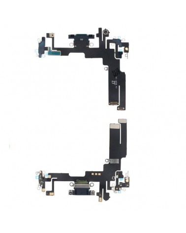 Conector de carregador flexível para Iphone 14 Preto compatível